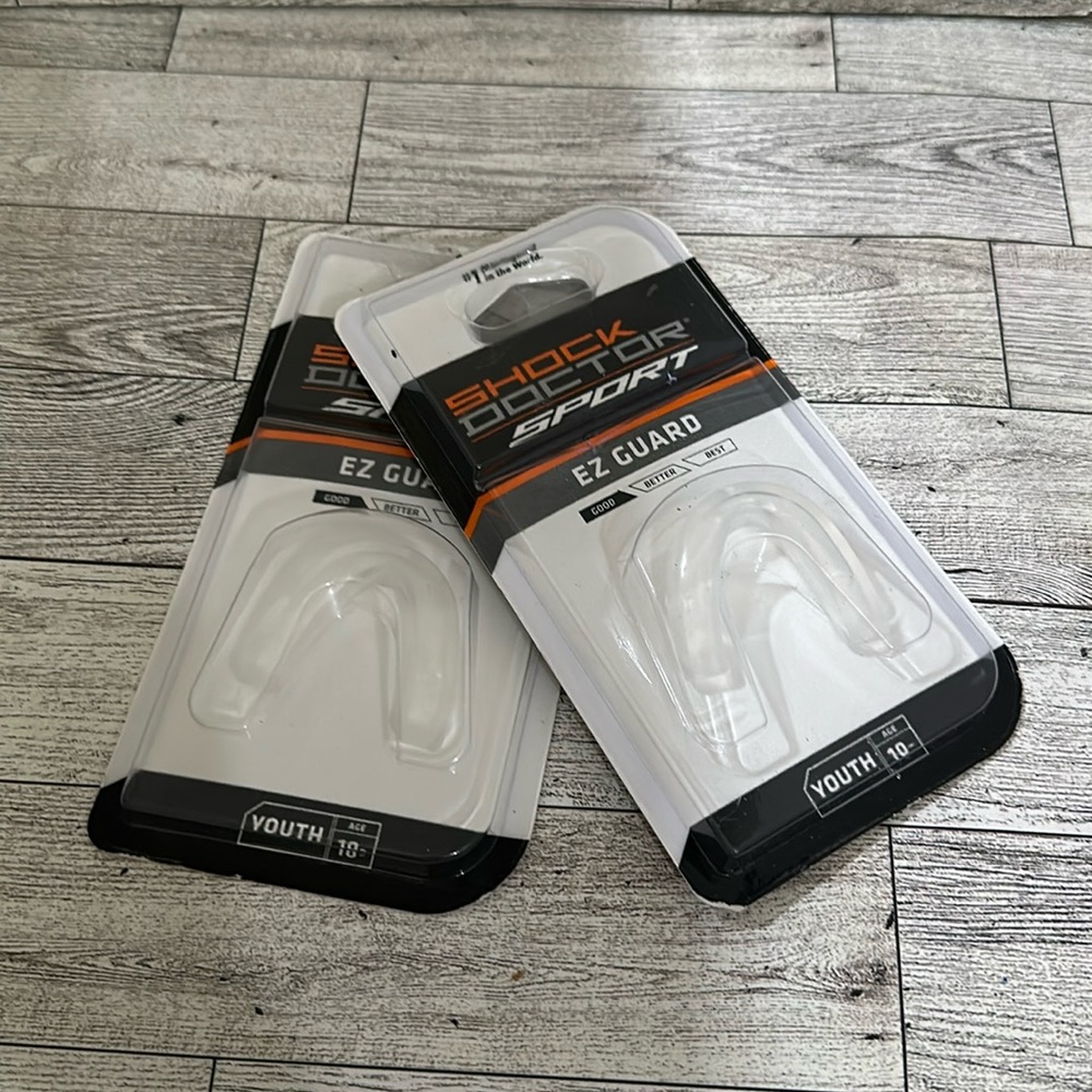 Shock doctor sport ez guard good youth age 10+ new lot of 2